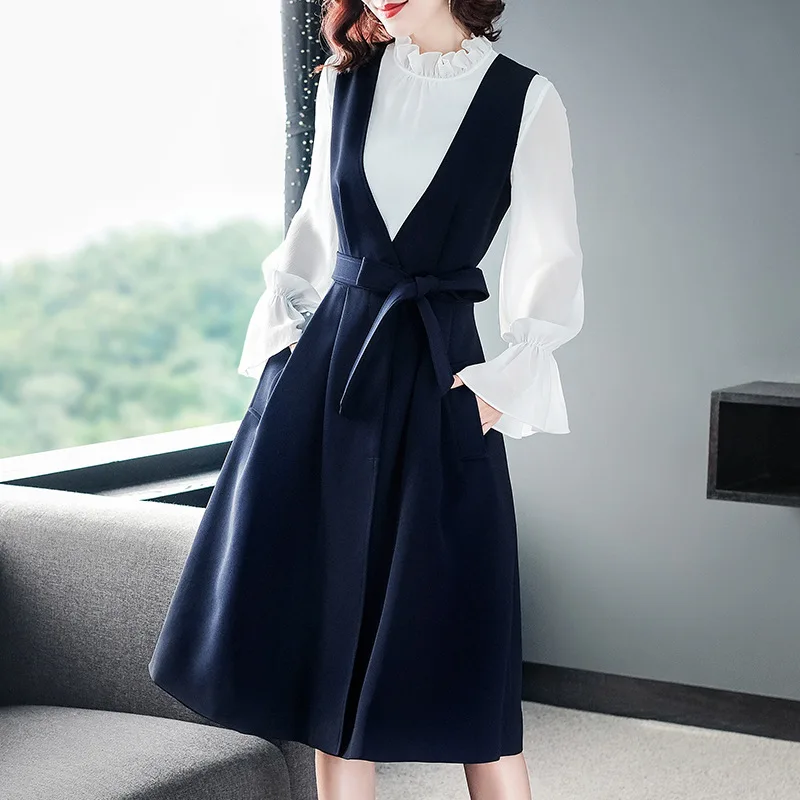

Stylish 2 Piece Set Women Top And Skirt Spring New Conjunto Feminino Year-old Female Costume Ensemble Femme Deux Pieces