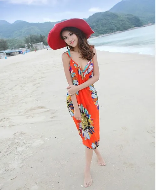 В богемном стиле пикантные шоу задняя пляжное платье свежий и сладкий подвеска