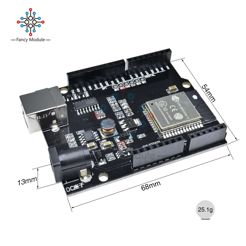 Макетная плата DC5 12 В для Arduino UNO R3 Wemos TTGO D1 R32 Mini ESP32 Wi Fi беспроводная Bluetooth CH340 с