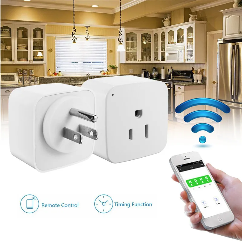 Kinco AC 110-240 В Wi-Fi таймер США Plug Переключатель время план мобильный телефон