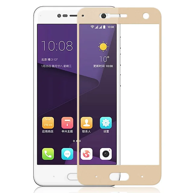 3D закаленное стекло для ZTE Blade V8 Полное покрытие экрана Взрывозащищенная защитная