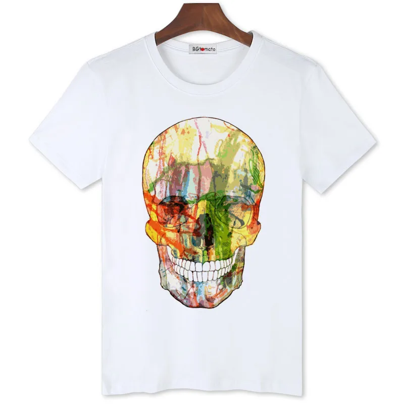 

2021 art skull Unique tee shirt homme Superm cool hip hop t shirt men Good quality rock tops 3d t shirt cheap sale