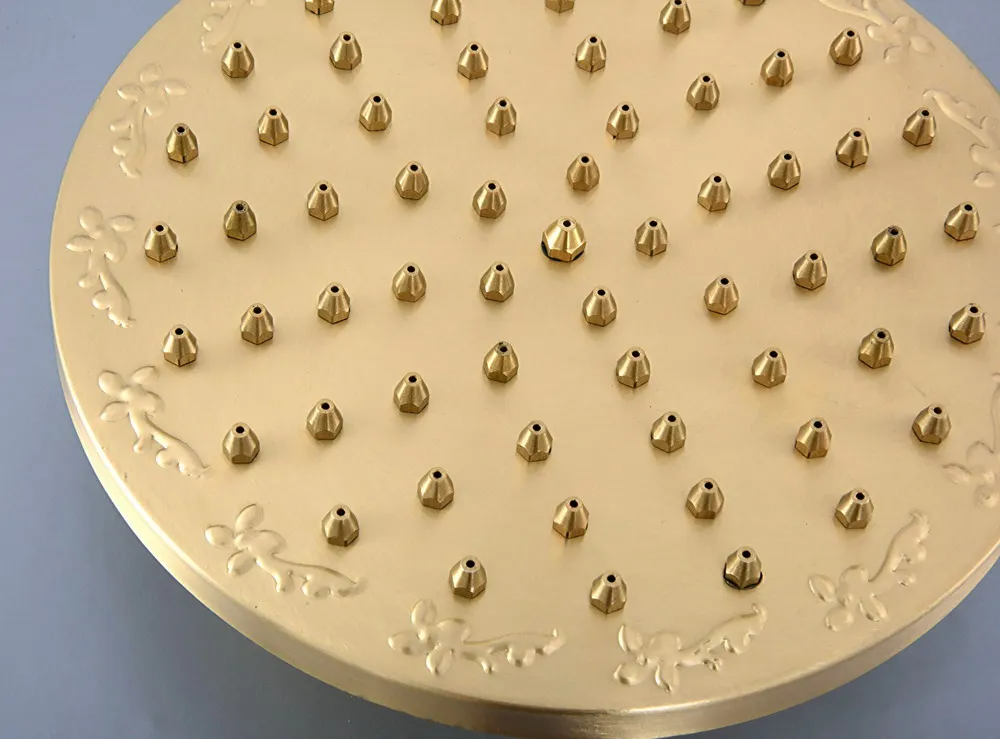 8-дюймовая матовая Античная латунная круглая душевая лейка для ванной комнаты с