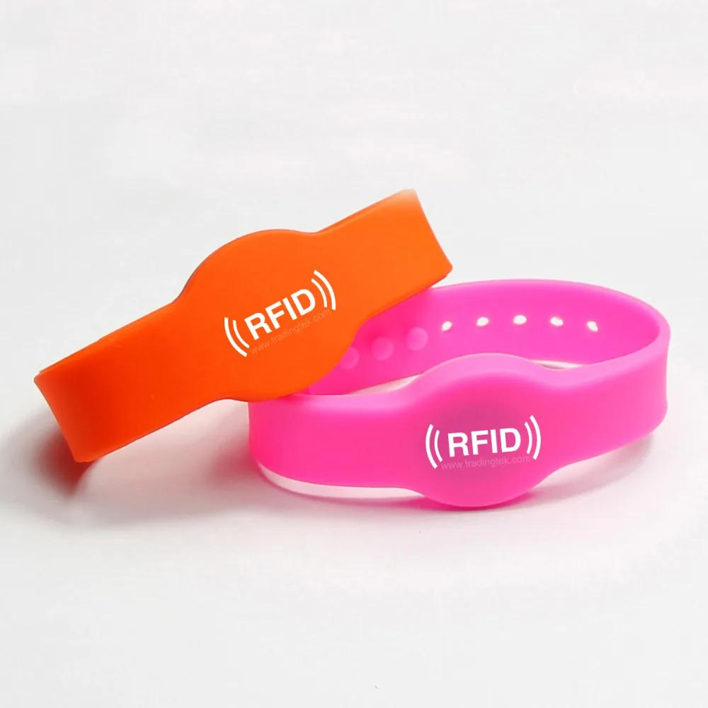 WB04 силиконовый RFID браслет частота 125 кГц для контроля доступа 330 бит R/W ISO18000-2 с