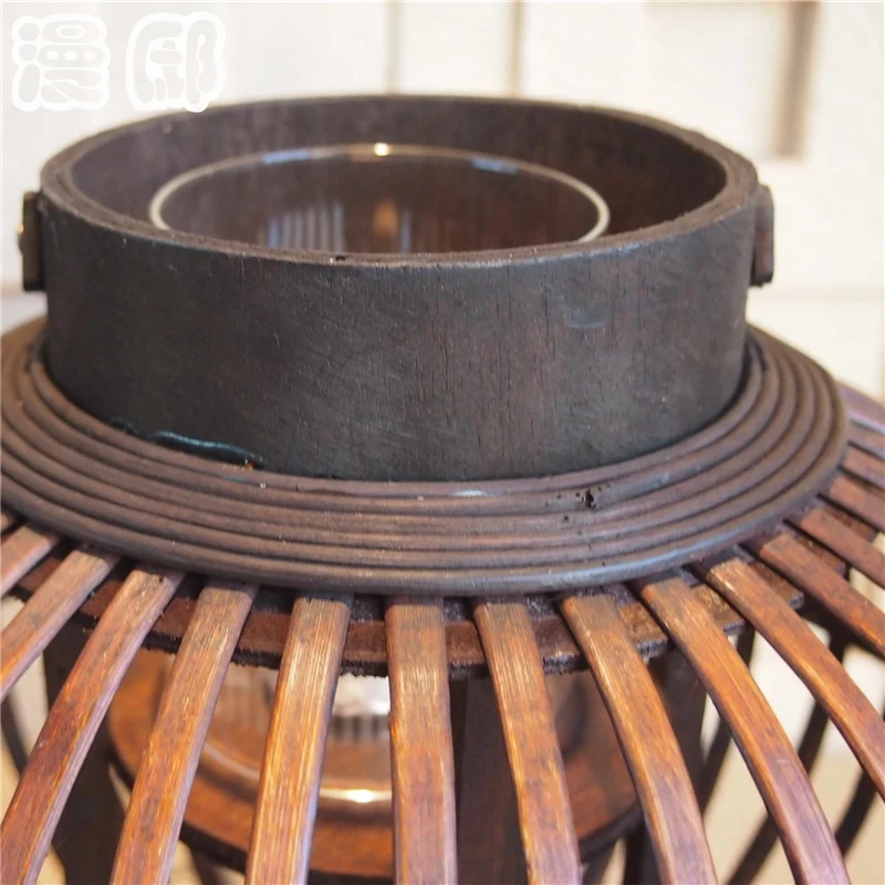 Модный винтажный бамбуковый Фонарь ручной работы Ретро подсвечник античный