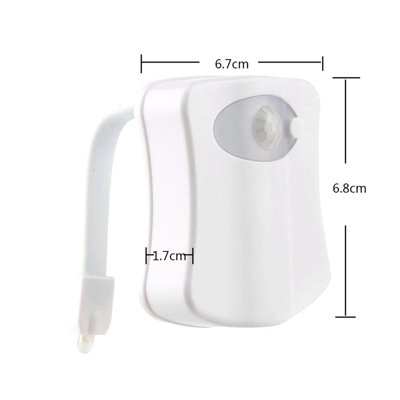 Smart движения PIR Сенсор сиденье для унитаза ночной Светильник Подсветка