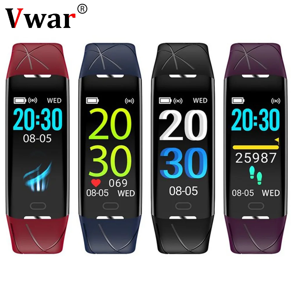 Vwar R21 IP68 Водонепроницаемый Для женщин умный Браслет 24-часовой монитор сердечного ритма женские Для мужчин спортивные Wirst группа подгонки разрядных Фитнес трекер