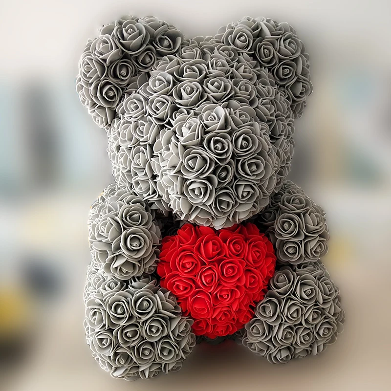 Искусственные цветы медведь розы диаметром 40 см для домашней свадебной
