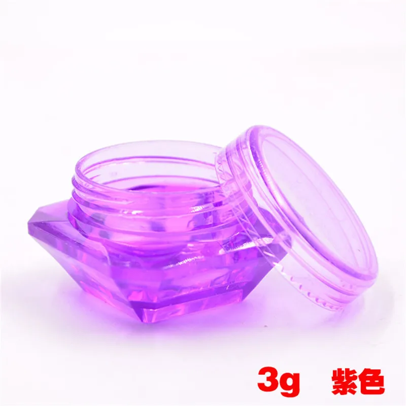Purple 1 шт. портативный дорожный крем-лосьон для лица контейнер прочный пластик пустая банка для макияжа горшок многоразовые бутылки - Цвет: Purple