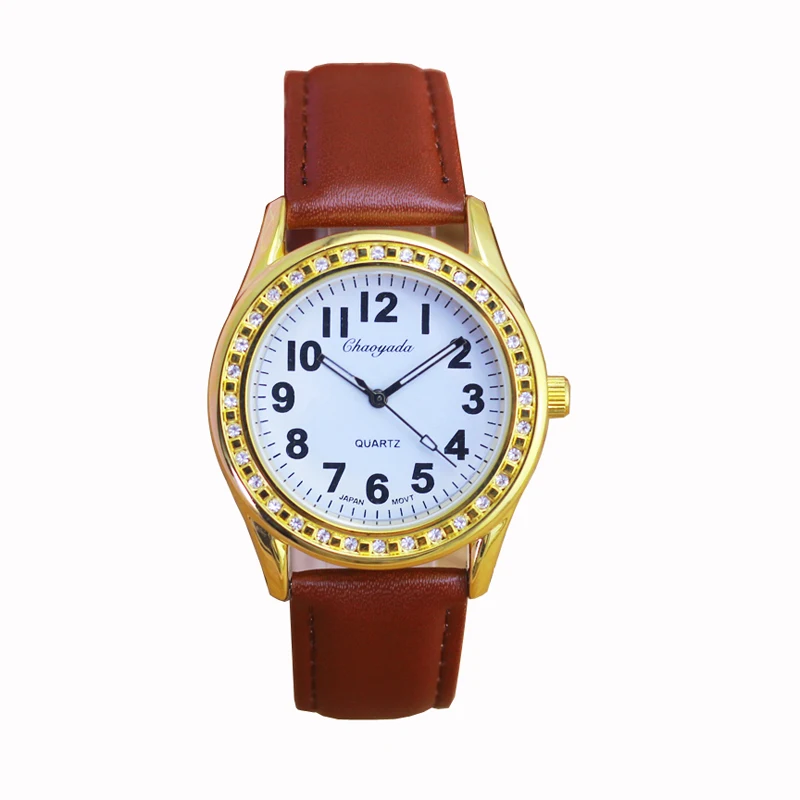 

2019 famous brand men gentleman simple leather gifts wristwatches old men father mother waterproof quartz electronic watches