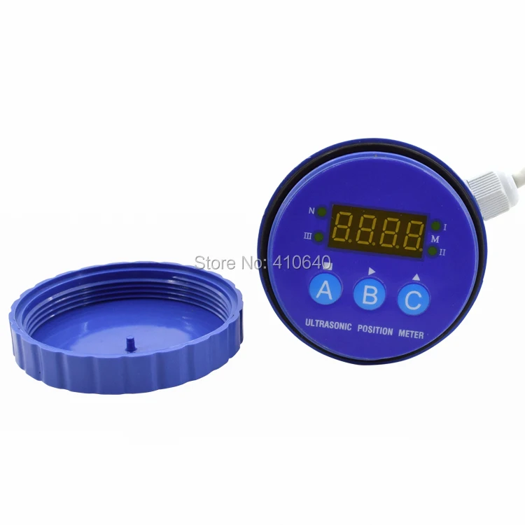 

Ultrasonic Level Meter LED Display Ultrasonic Sensor Non-contact Level Measurement Device 8 m Range 24V Power 4-20mA Output