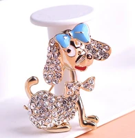 joias ouro enamel esmaltes gold dog brooches corsage coroa poster broches wedding collar hijab pin up clip scarf blue pink