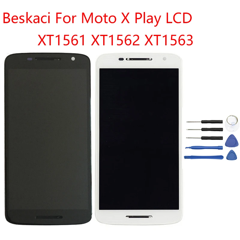 Beskaci For Moto X Play XT1562 LCD With Frame Display Screen Motorola XT1561 XT1563 Touch | Мобильные телефоны и