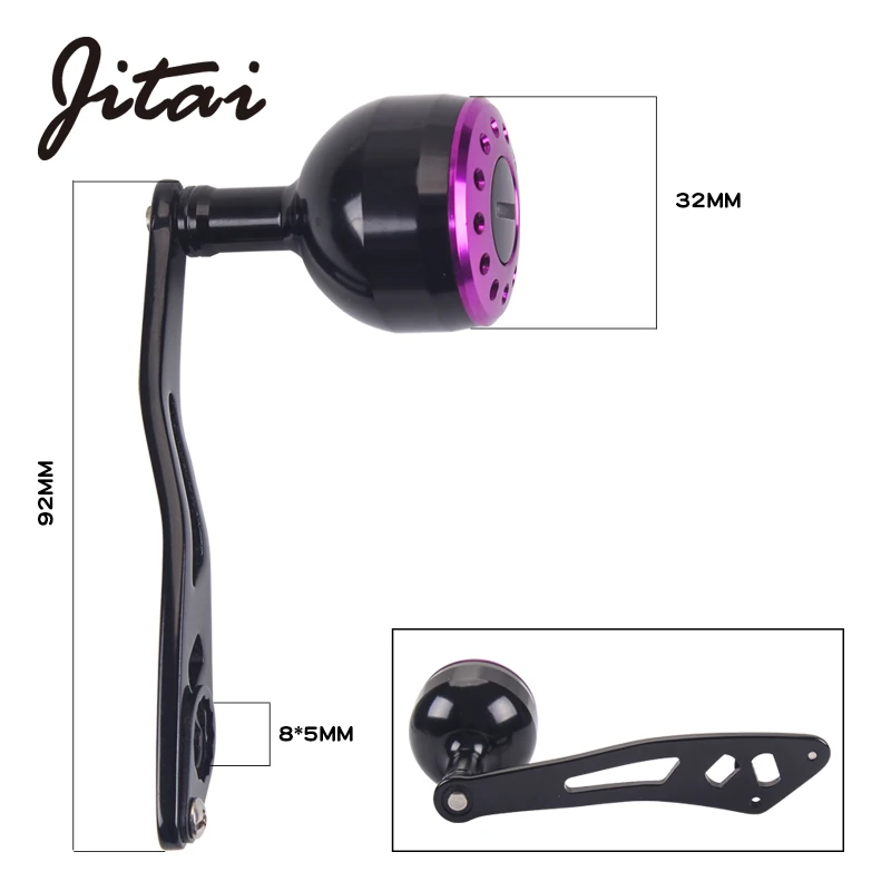 JITAI DIY металлическая Рыболовная катушка с ЧПУ одной ручкой из алюминиевого сплава
