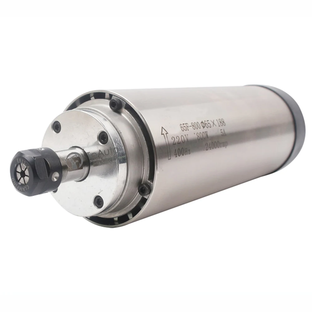 0.8KW 220V 5A 65*188mm 0.33NM 400HZ 24000rpm ER11 High Speed Spindle Motor+VFD for Woodworking Engraving | Инструменты