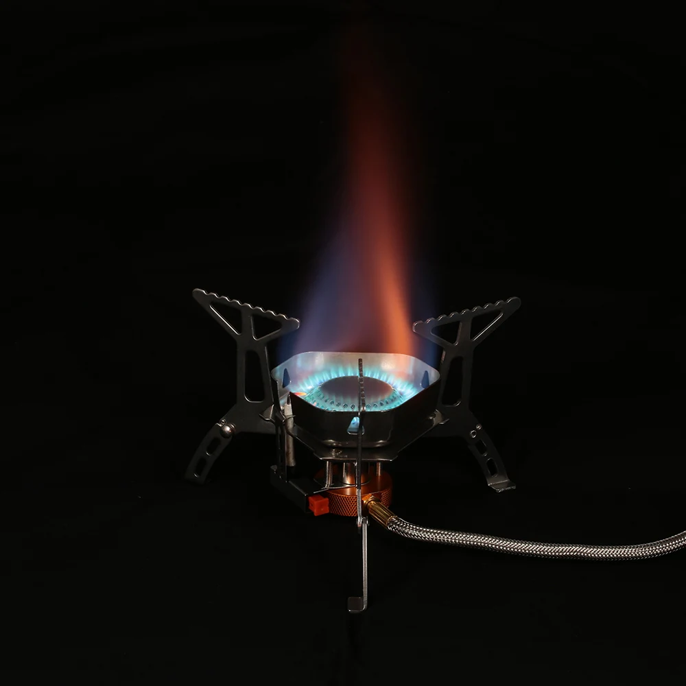 Lixada походная плита Складная ветрозащитная походная газовая плита портативная для приготовления пищи на открытом воздухе Складная пьезоподжиг газовая плита с коробкой