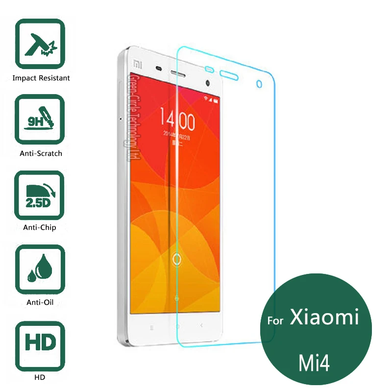 Для Xiaomi Mi4 Закаленное Стекло-Экран Протектор 2.5 9 h Безопасности Защитные фильм на