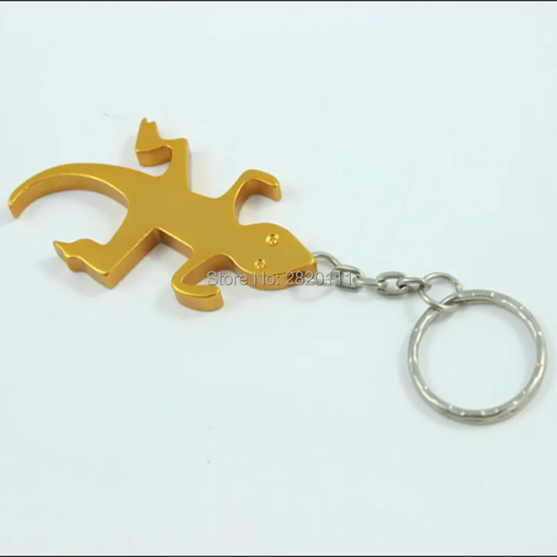 Wholesale-240Pcs Gecko& Lizard открывалка для бутылок брелок из алюминиевого сплава открывалка для пива рекламный брелок подарок Настройка логотипа