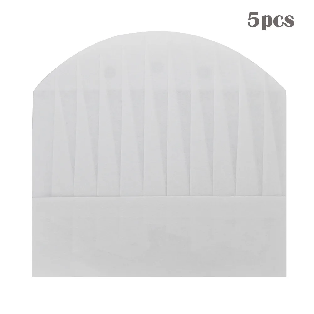 5pcs 1/5/10 шт одноразовые 9 дюймов высокое колпак шеф-повара из нетканого материала с регулируемой высотой - Цвет: 5pcs