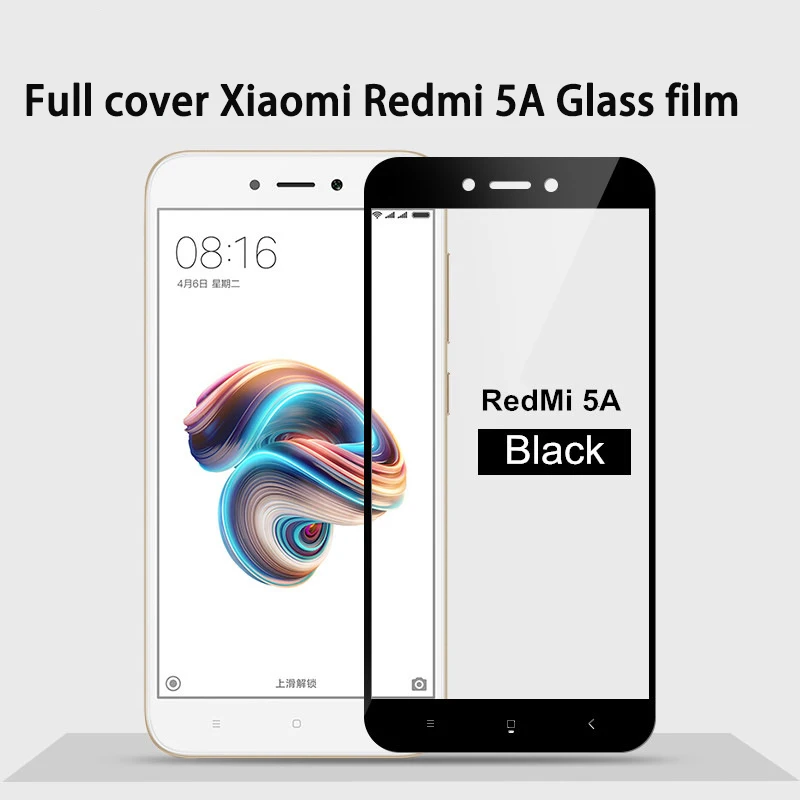 Закаленное стекло для Xiaomi Redmi 5A Защитная пленка экрана на 2.5D полное покрытие |