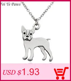 Fei Ye Paws, женское ожерелье, Westie, подвески, Boho, медные, металлические, собачьи подвески, ожерелье s, длинная цепочка из нержавеющей стали, ожерелье для девочек