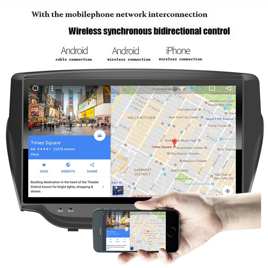 Автомобильный радиоприемник для Ford Ecosport 2013 Android 7 1 четырехъядерный Диагональ
