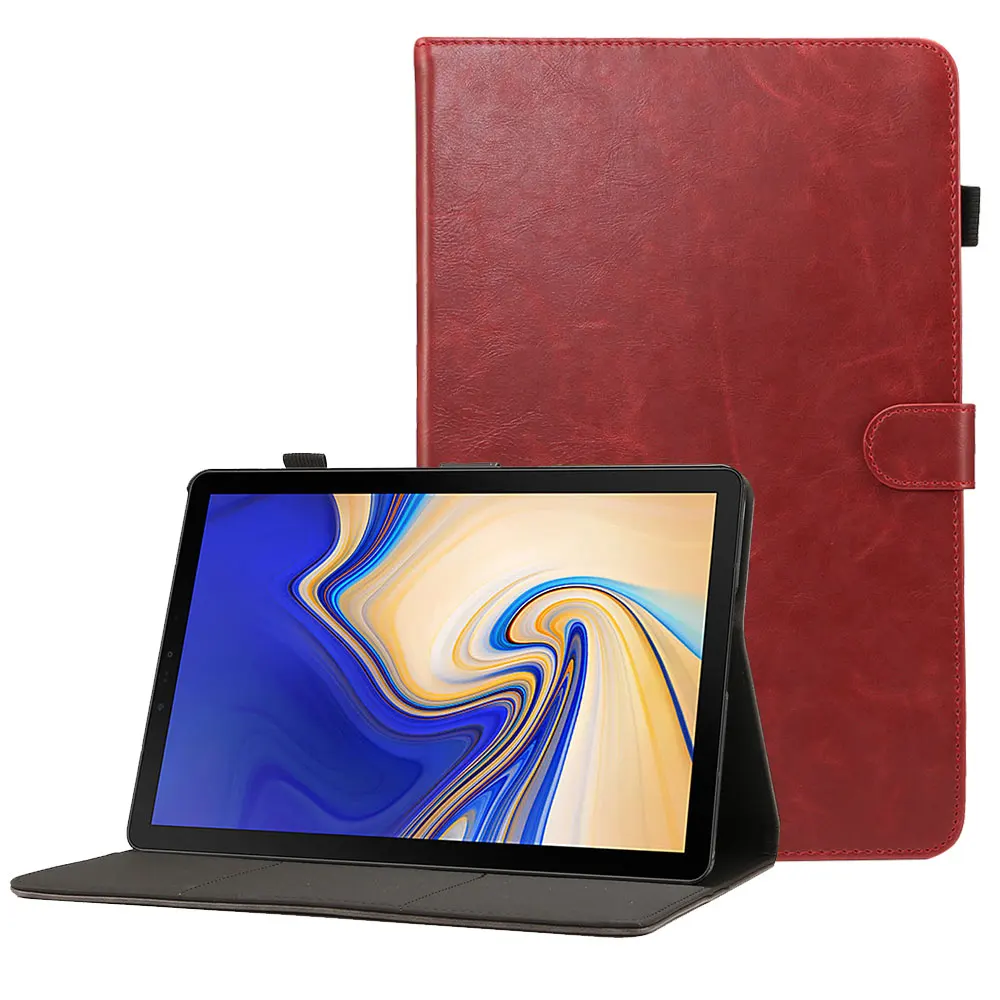 Red Чехол для Samusng Galaxy Tab A A6, 7,0 дюймов, SM-T280, SM-T285, флип-чехол для планшета, кожаный смарт-чехол с магнитной подставкой - Цвет: Red