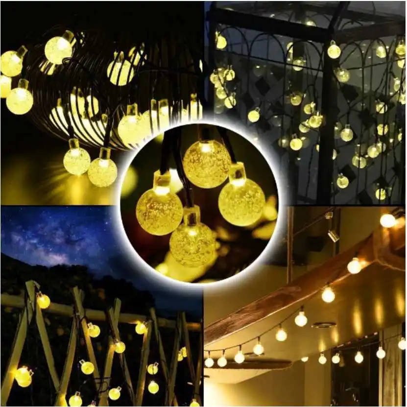 Solar String Lights Waterproof Christmas Fairy for Home Garden Outdoor Patio Tree Parties Holiday Decorations | Лампы и освещение