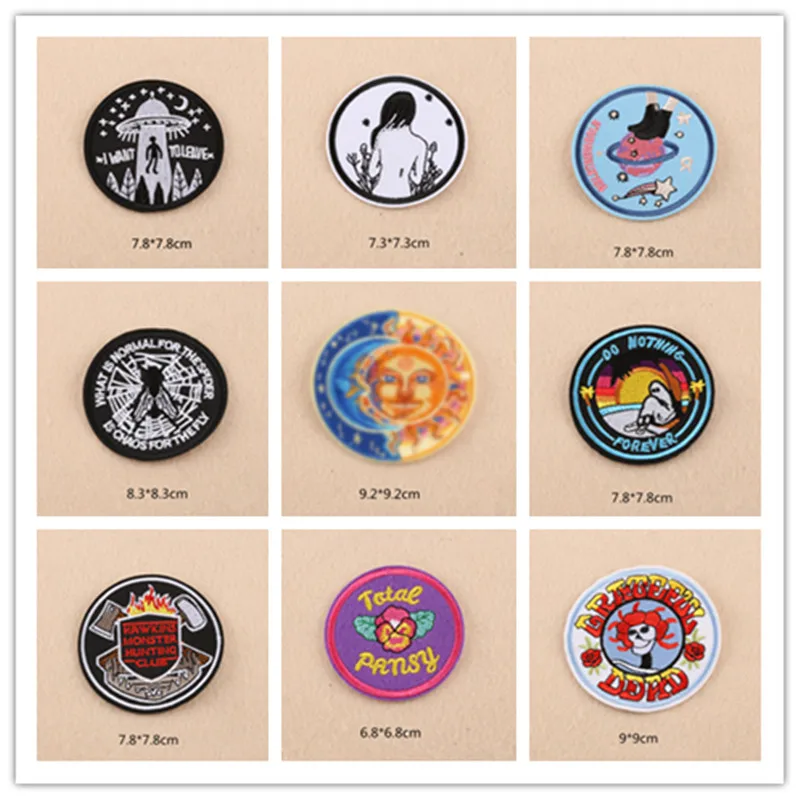 Мужские на улице темные ночные нашивки утюгом или пришивной тканевый стикер для