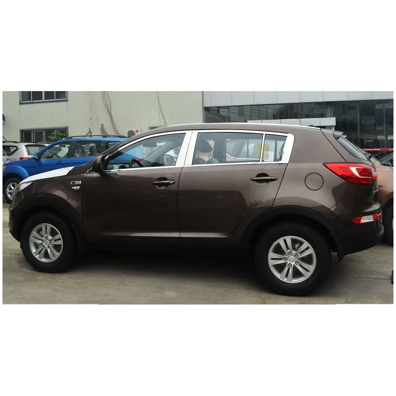 Lsrtw2017 304 нержавеющая сталь окна автомобиля планки для kia Sportage 2010 2011 2012 2013 2014 2015 |