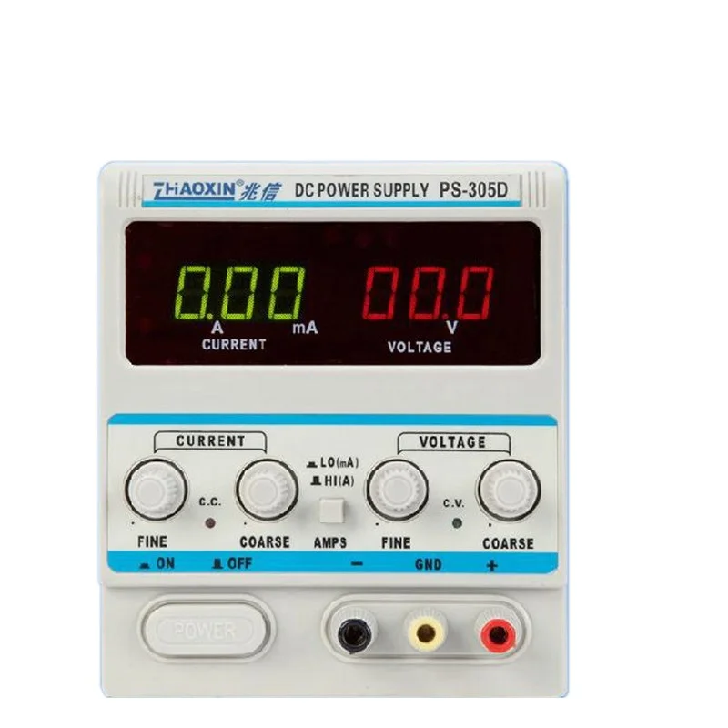 Переменная 30V 5A DC Питание малая лабораторная мельница ZHAOXIN PS 305D цифровой