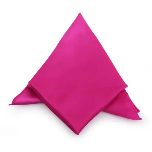 Ярко розовые тканевые салфетки сатиновые для банкетного ужина вечеринки 51x51