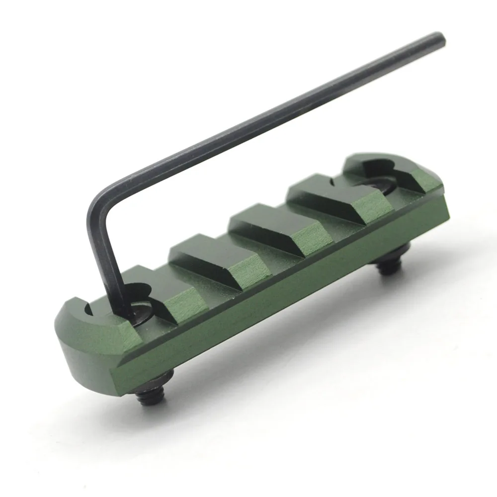

New 5 Slots Olive Green Anodized 2.25'' inch Keymod Picatinny/ Weaver Rail Section For Key Mod Handguard Mount