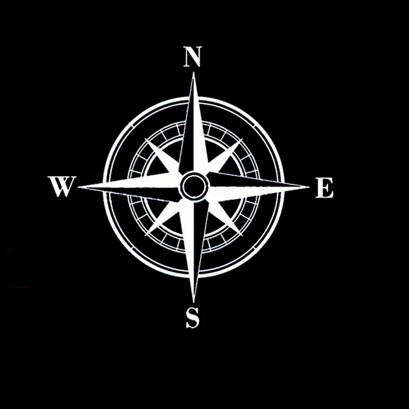 

15cm*15cm NSWE Rose Compass Vinyl Car Sticker Decal Originality Car-styling S6-3518