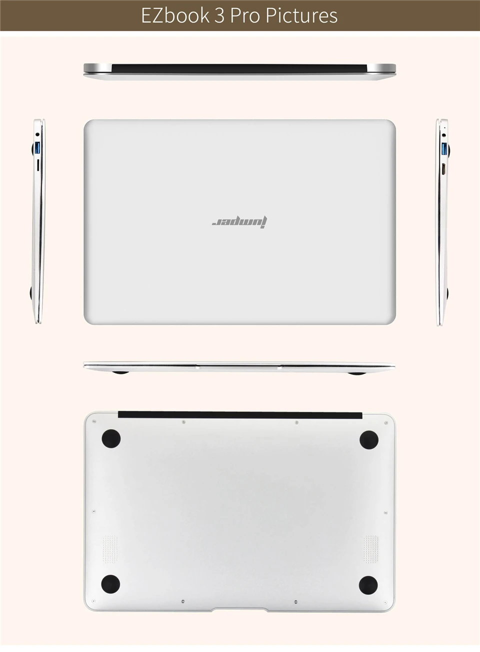 Jumper EZBOOK 3 PRO 13,3 дюймовый ноутбук Windows 10 Intel Apollo Lake N3450 четырехъядерный процессор 6 ГБ ОЗУ 64 Гб eMMC 6 ГБ ОЗУ 128 Гб ПЗУ