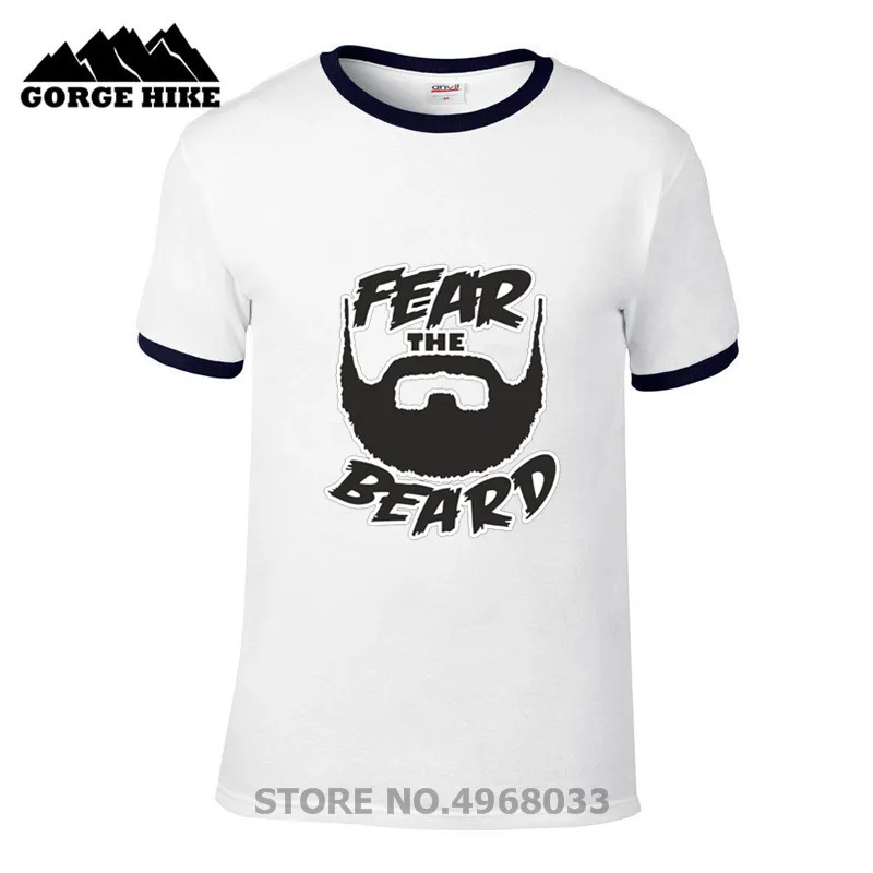 Футболка с принтом Fear The Beard футболка из 100% хлопка надписью I'm a Bearded модная