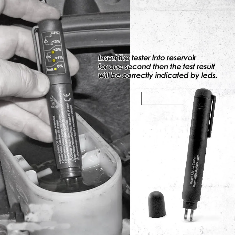 Made In Taiwan CE Mark Mini Electronic Brake Fluid Liquid Oil Tester Tool Moisture Water |