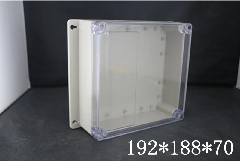 

192*188*70 мм IP65 Водонепроницаемый Пластиковый корпус для электронного проекта PCB корпус DIY Прозрачная крышка Соединительный корпус