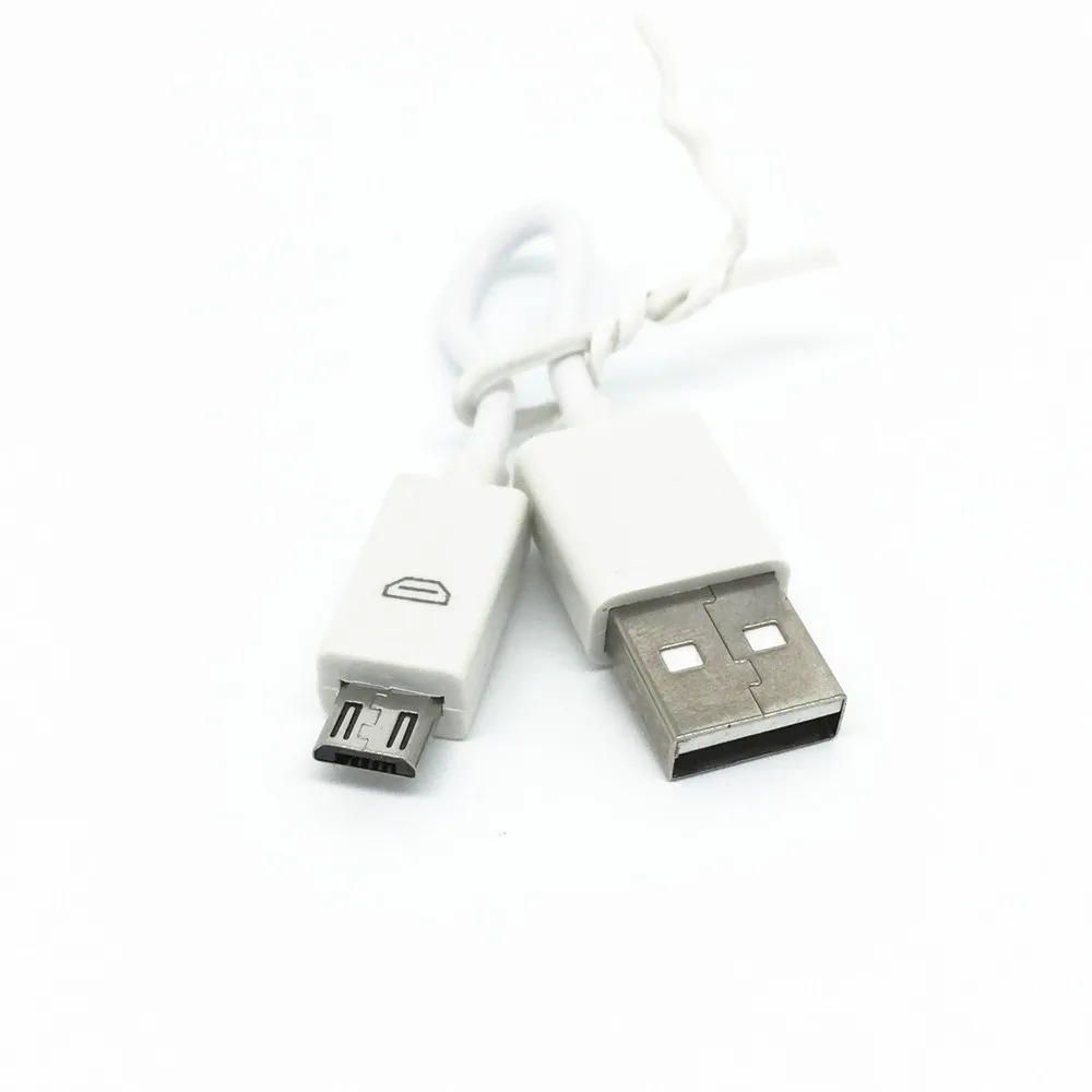 Бесплатная доставка белый короткий 12 см Micro USB Sycn Кабель зарядного устройства для