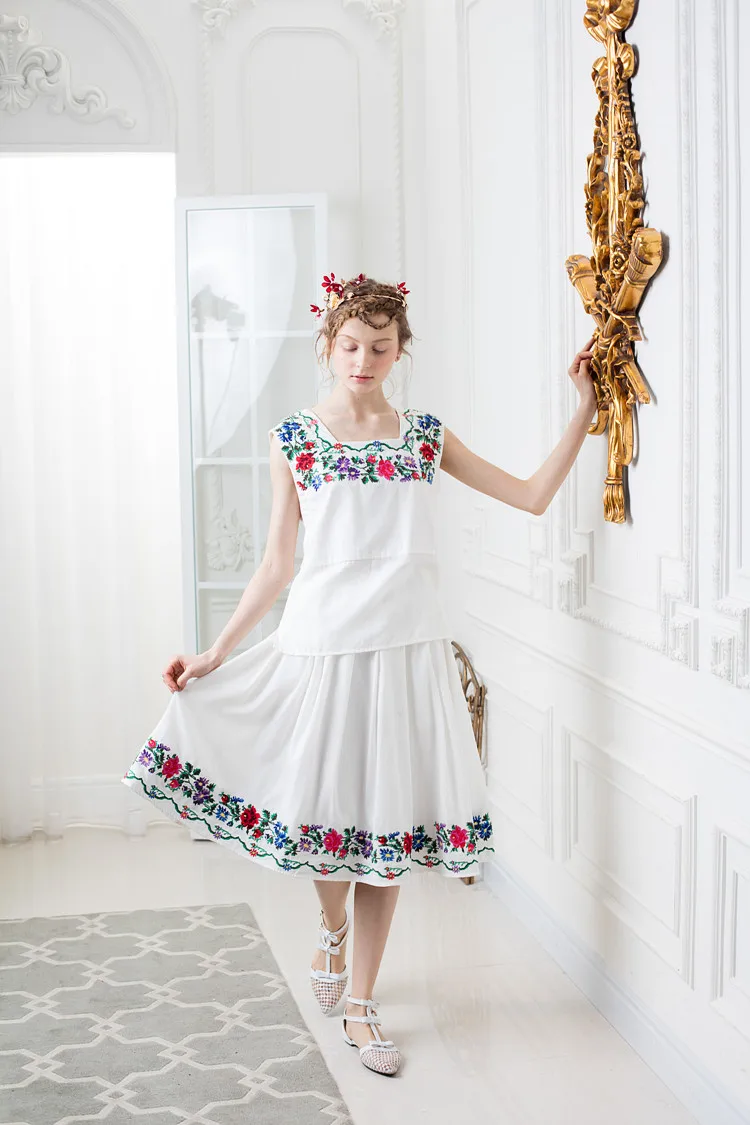 Женская юбка с вышивкой крестиком весна лето|fashion skirt|skirt fashionbust skirt |