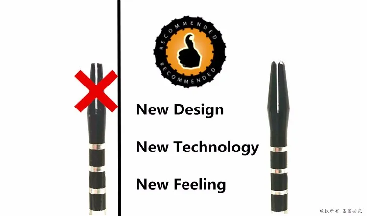 Новинка Дартс из алюминиевого сплава валы дизайн с 5 полосками 3 цвета черный