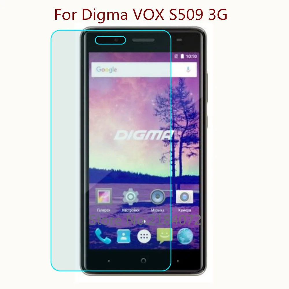 Защитное стекло 9H 2.5D для Digma VOX S509 закаленное смартфона Защитная пленка