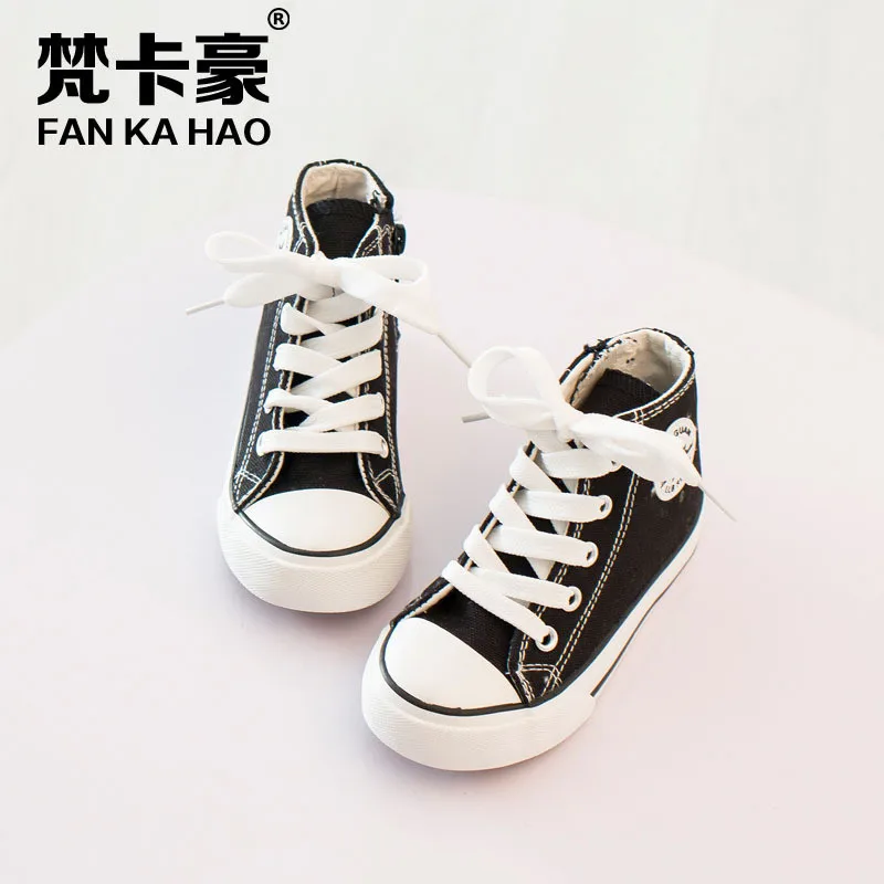 2016 классические детей дети мальчики холст кроссовки свободного покроя размер 25 -