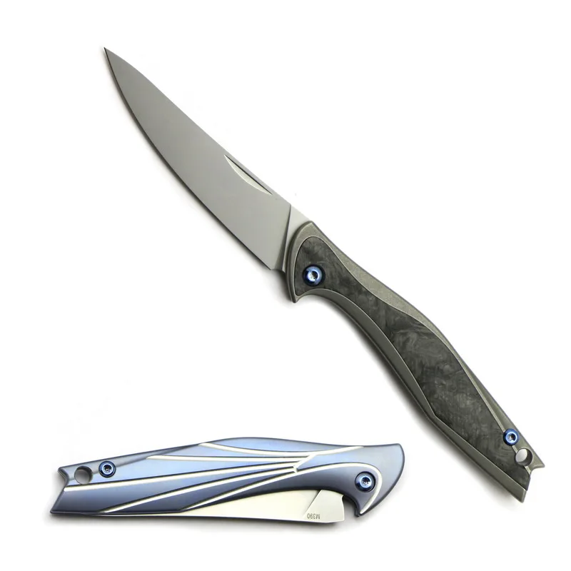 Складной мини нож с Фениксом Green thorn лезвие из стали M390 2 51 дюйма ручка титанового