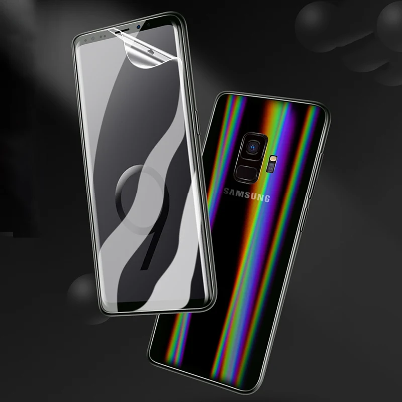 Bfollow 5D Передняя пленка Аврора задняя крышка для Samsung Galaxy S8 S9/Plus Мягкий Экран