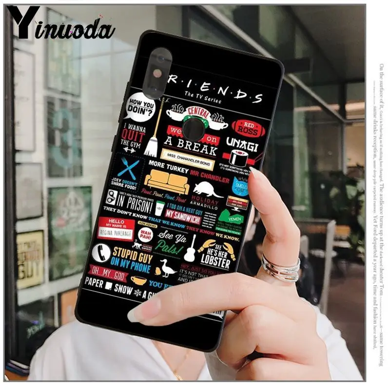 Yinuoda центральный Perk кофе друзья ТВ шоу умный чехол черный мягкий для телефона Redmi 5