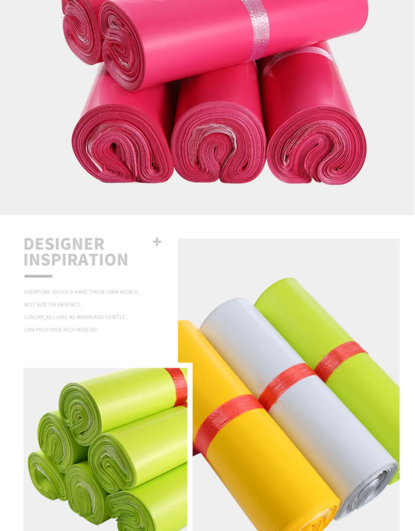 10 pieces/lot) Colorful Waterproof Express Bags Disposable Courier Bags For Delivery Mail Bags Envelope Shipping Bags
