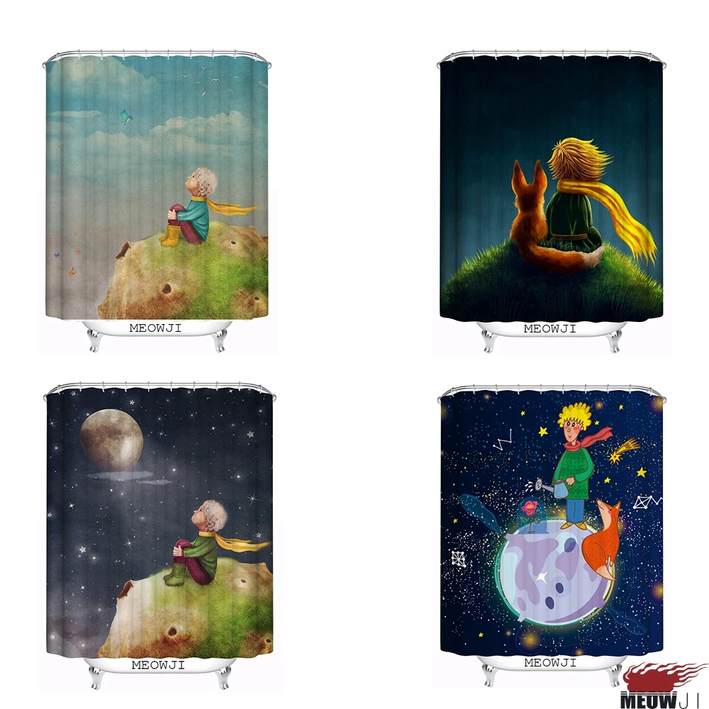 The Little Prince Beautiful Fairy Tale custom Shower Curtain Bathroom decor various sizes Free Shipping | Дом и сад