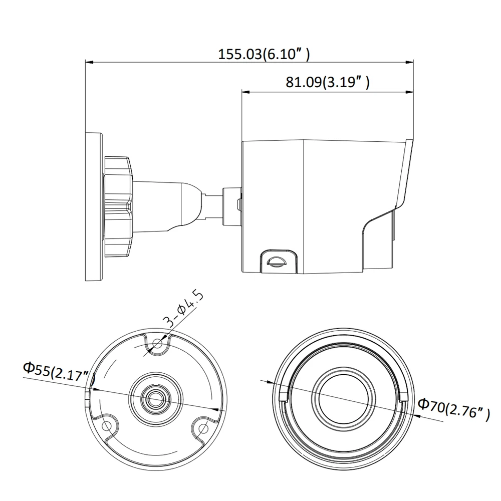 Hikvision DS 2CD2045FWD I POE камера видеонаблюдения 4MP ИК Сетевая купольная 30 м IR IP67 H.265 + слот