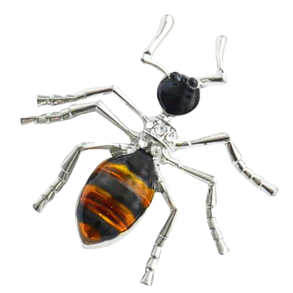 Chic Alloy Enamel Rhinestone Ant Insect Brooch Pin Costume Jewelry Accessory | Украшения и аксессуары